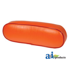 Image of Case | Case-IH 880 Tractor Back Cushion, Wood Base, Orange VINYL