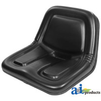 Case | Case-IH 585 Tractor Seat, Steel, 6 Bolt Pattern, Black 