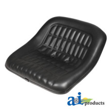 Image of Ford | New Holland 3300 Tractor Seat, 19" Pan, Steel, 7" Spacing, BLK VINYL