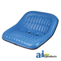 Ford | New Holland 6700 Tractor Seat, 19" Pan, Steel, 7" x 2" Backs, BLU Vinyl (1981-1985)
