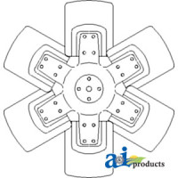Ford | New Holland 9700 Tractor Fan, 6 Blade (8/1976-1978)