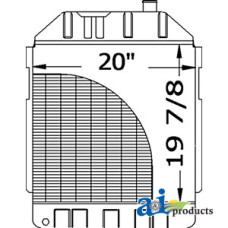 Image of Ford | New Holland 6700 Tractor Radiator (W/ AC 8/1976 and greater)