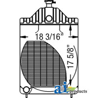Case | Case-IH 480C Industrial/Construction Radiator (with SHROUD)