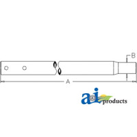Ford | New Holland TW25 Tractor Tube, Tie Rod (Heavy Duty with Wide Adjust Front Axle)