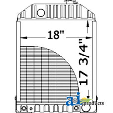Image of Ford | New Holland 6600 Tractor Radiator w/ Oil Cooler (W/ Diesel Engine)