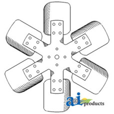 Image of Ford | New Holland 6600 Tractor Fan, 6 Blade