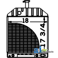 Ford | New Holland 550 Industrial/Construction Radiator with Oil Cooler (8/81 and greater)