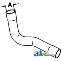 Ford | New Holland 8210 Tractor Radiator Hose, Upper (with BSD666 ENGINE)