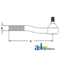 Ford | New Holland 9700 Tractor Tie Rod, Short