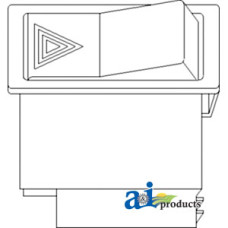 Image of Ford | New Holland 5900 Tractor Switch Assembly, Hazard Warning (5-1-83  and greater)