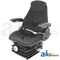 McCormick CX90 Tractor Seat, F20 Series, Mechanical Suspension / Arm Rest / Head Rest / Black Cloth