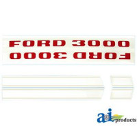 Ford | New Holland 3000 Tractor Hood Decal (Date 1/1/1968)