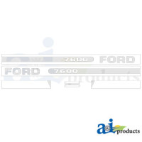Ford | New Holland 7600 Tractor Hood Decal
