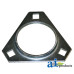 Gleaner 400 Grain Head Flange Half, Bearing; 3 Bolt Triangular