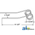 Galfre SEVERAL Hay Tedder Rake and Tedder Tooth (All Models with Black Tines)