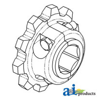 John Deere 7701 Combine Sprocket, Split Feederhouse