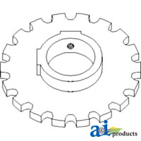 John Deere 9510SH Combine Sprocket, Feeder House Dust Fan
