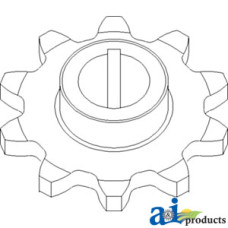 John Deere 9770STS Combine Sprocket, Clean Grain Elevator, Lower