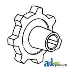 John Deere 7721 Combine Sprocket, Return Elevator, Lower