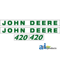Hood Decal fits John Deere 420 Tractor