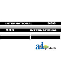 Farmall | International 986 Tractor Hood Decal (with CAB)