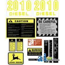 John Deere 2010 Tractor Hood Decal