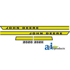 John Deere 2020 Tractor Hood Decal