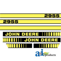 John Deere 2955 Tractor Hood Decal