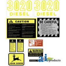 John Deere 3020 Tractor Hood Decal