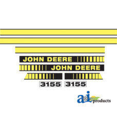 John Deere 3155 Tractor Hood Decal