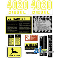 John Deere 4020 Tractor Hood Decal