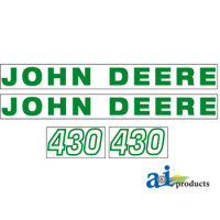 Hood Decal fits John Deere 430 Tractor