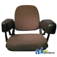 Cushion Set 2 Pc., Mechanical, Steel, ORIGINAL FABRIC fits John Deere 2950 Tractor