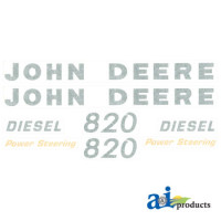John Deere 820(2 Cyl.) Tractor Hood Decal