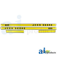 John Deere 820(3 Cyl.) Tractor Hood Decal