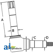 Image of Case | Case-IH 1290 Tractor Spindle (RH/LH) (LOW PROFILE SPECIALS)