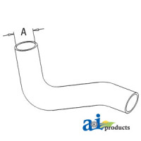John Deere 1840 Tractor Radiator Hose, Upper (S/N less than 429999)