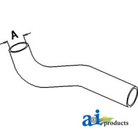 John Deere 2755 Tractor Radiator Hose, Upper (SN  less than 669788)