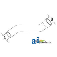 John Deere 1950 Tractor Radiator Hose, Upper