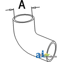John Deere 3055 Tractor Radiator Hose, Upper