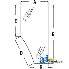 Glass, Door (LH) fits John Deere 7420 Tractor