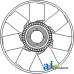 John Deere 7410 Tractor Fan, 7 Blade