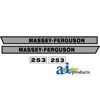 Massey Ferguson 253 Tractor Hood Decal