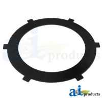 Steering Clutch Disc: 8.493" O.D., 6.380" I.D., 6 external ears, steel fits John Deere 420 Tractor
