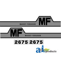 Massey Ferguson 2675 Tractor Hood Decal