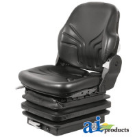 McCormick CX90 Tractor Seat, Mechanical Suspension; L/ Armrests, Black Vinyl