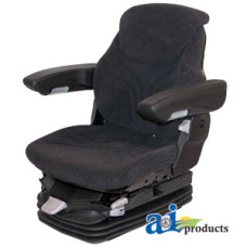 Image of McCormick VARIOUS MODELS (Undefined) Grammer Seat Assembly, CHARCOAL MATRIX CLOTH