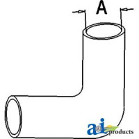 John Deere 3055 Tractor Radiator Hose, Upper