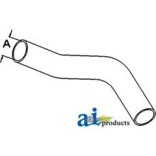 John Deere 7510 Tractor Upper Radiator Hose