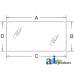 Glass, Rear, Lower - Tinted fits John Deere 5420 Tractor